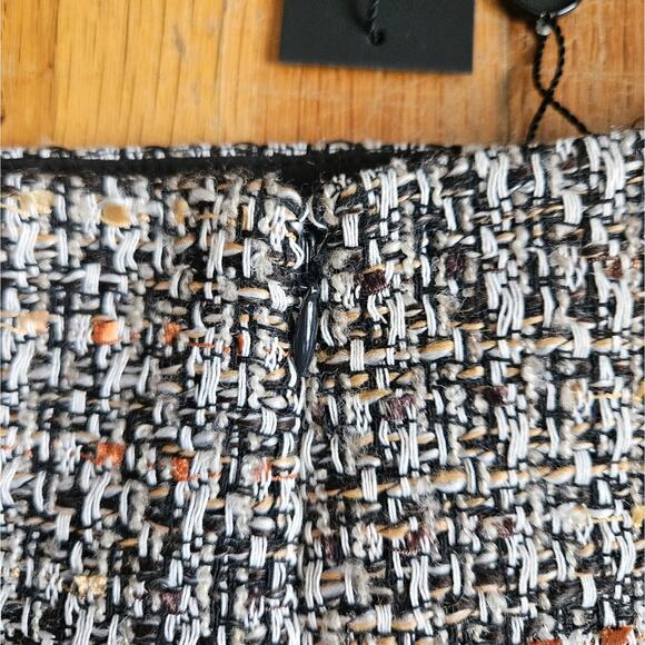 Gianni Bini Skirt Size 10 Brown Plaid Tweed Mini Preppy Y2K Classic Fall NWT - Picture 6 of 13